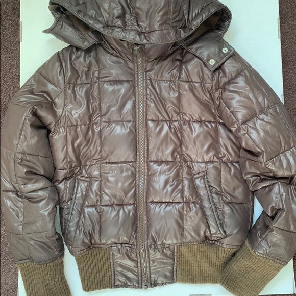 Brown Puffer Jacket - Picture 2 of 4